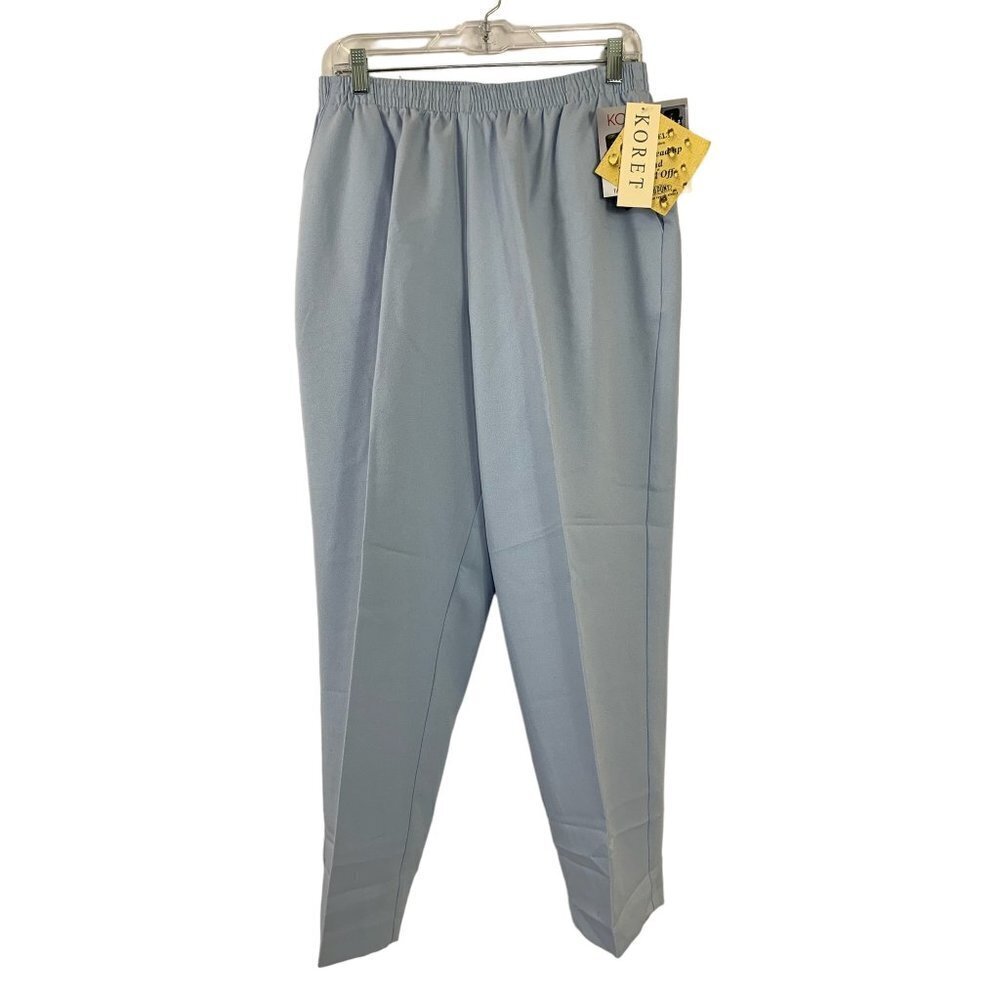 Koret Women's Ice Blue Teflon Fabric Pants